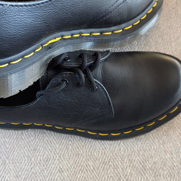 Dr. Martens 1461 Black Smooth Leather 3 Eye Oxford Shoes Size 7 New main image 5